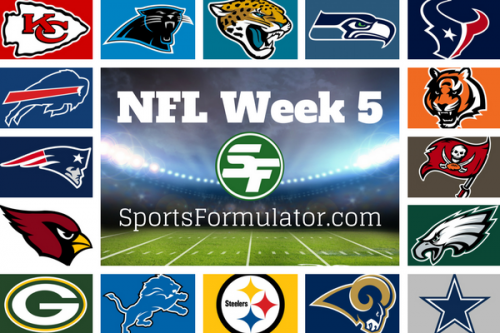 NFL Predictions Week 5 - 2017 - SportsFormulator